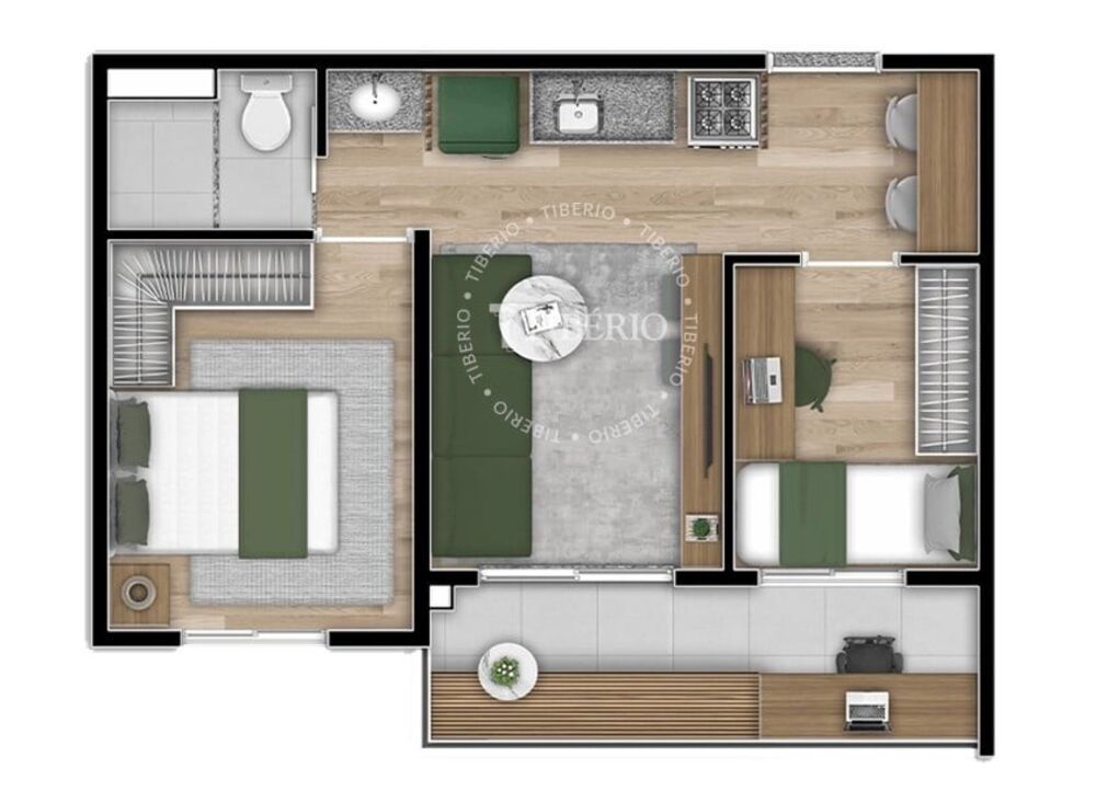 Apartamento, 1 quarto, 39 m² - Foto 6