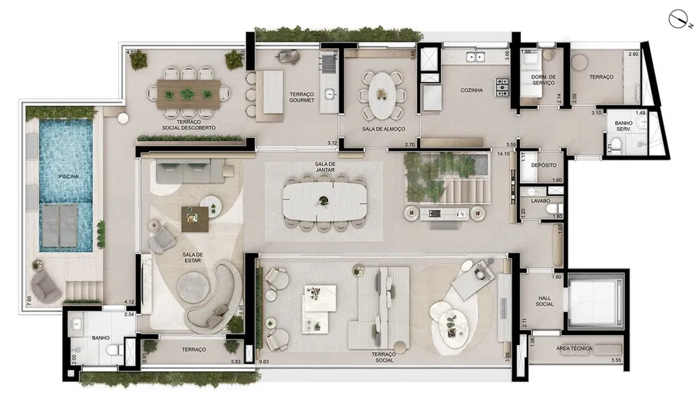 Apartamento, 4 quartos, 262 m² - Foto 12