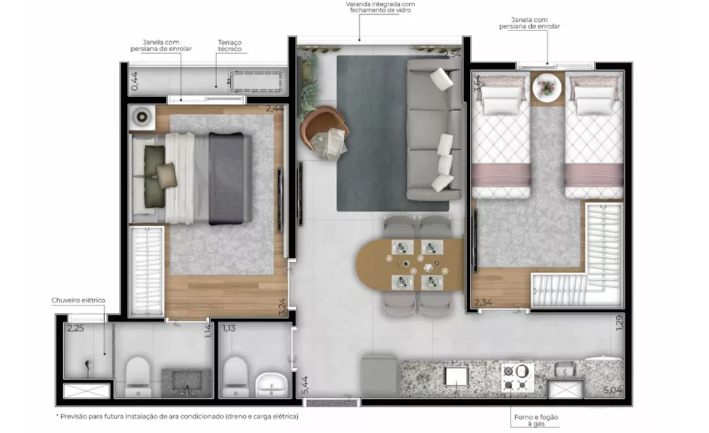 Apartamento, 3 quartos, 70 m² - Foto 5
