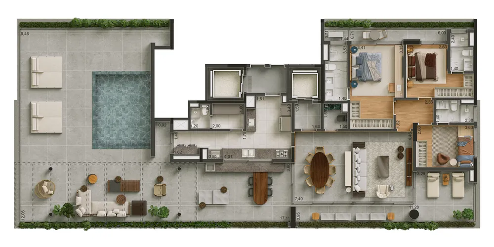 Apartamento, 3 quartos, 191 m² - Foto 14