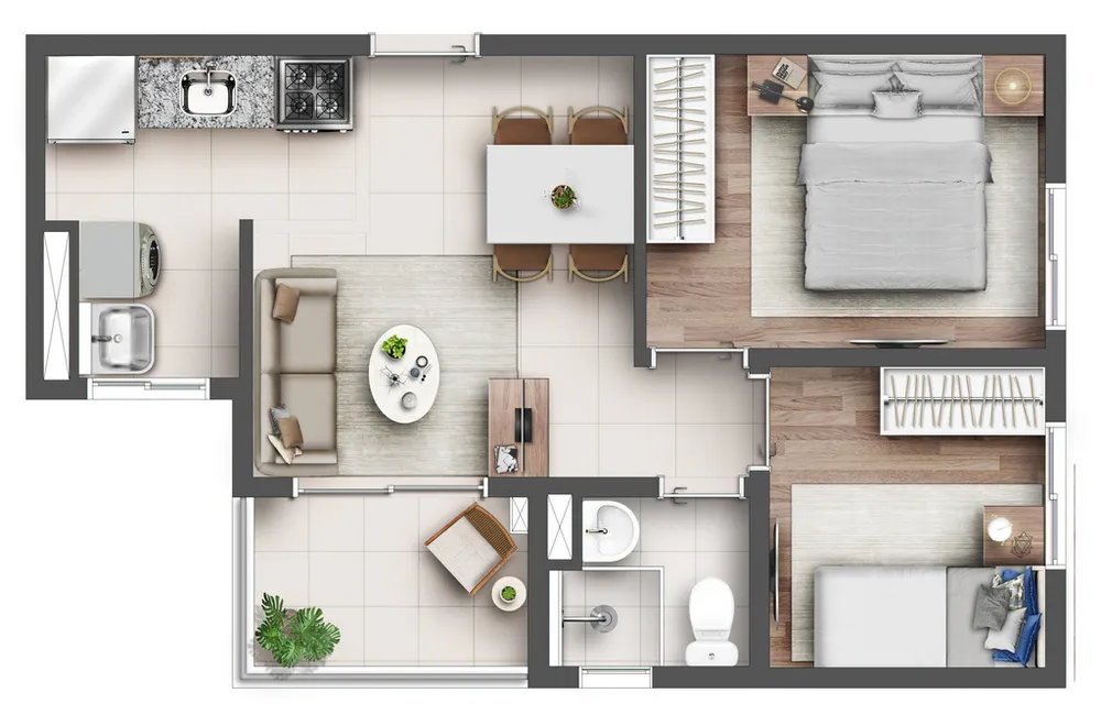 Apartamento, 2 quartos, 39 m² - Foto 12