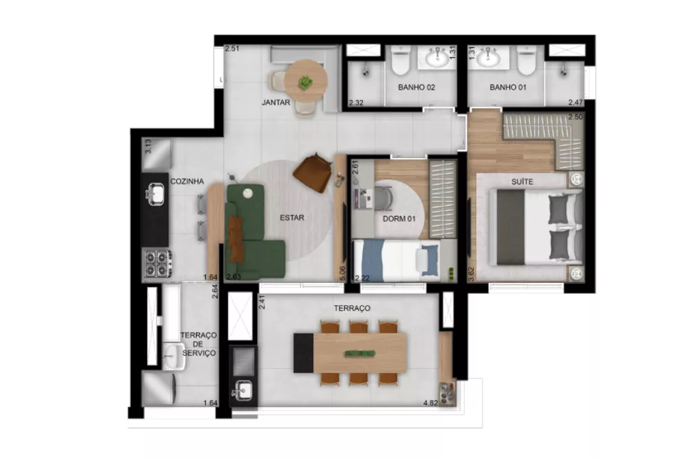 Apartamento, 2 quartos, 67 m² - Foto 16