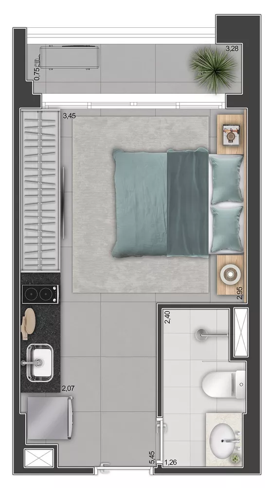 Apartamento, 2 quartos, 43 m² - Foto 28