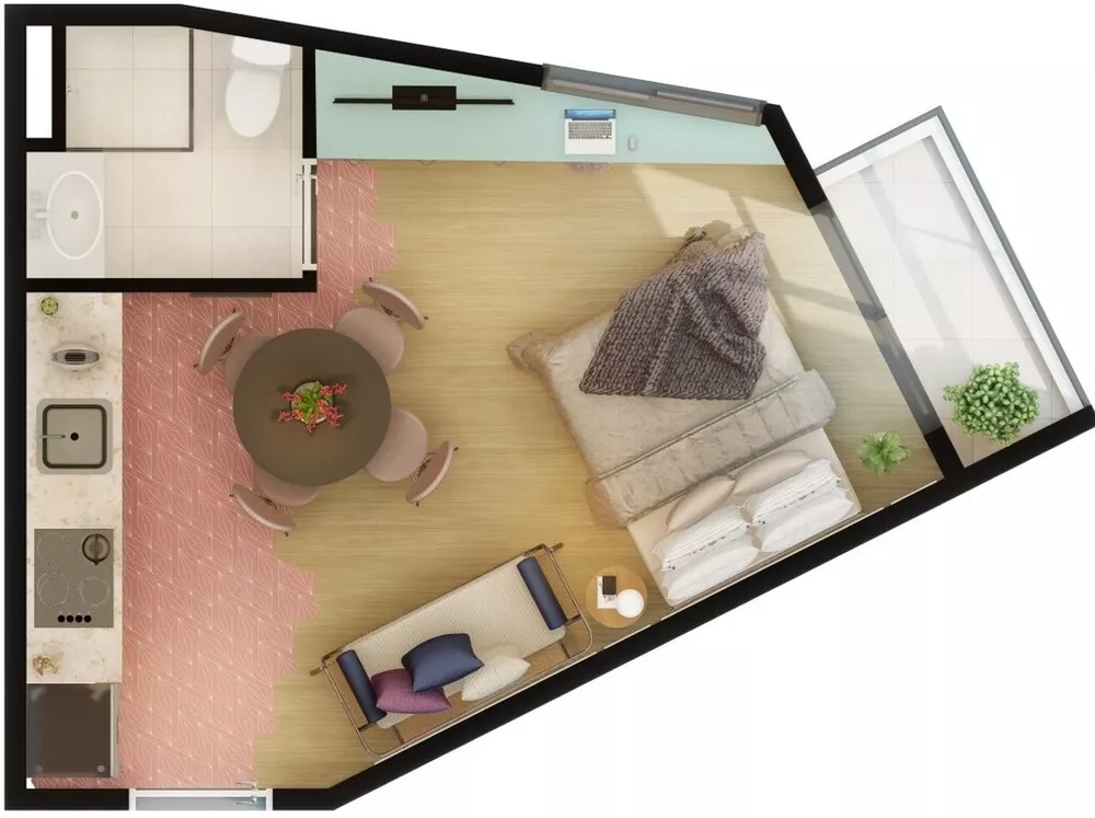Apartamento, 1 quarto, 34 m² - Foto 5
