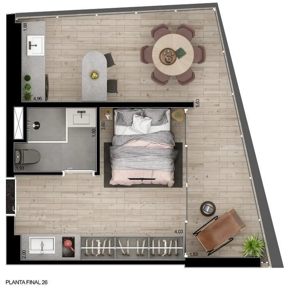 Apartamento, 1 quarto, 22 m² - Foto 5