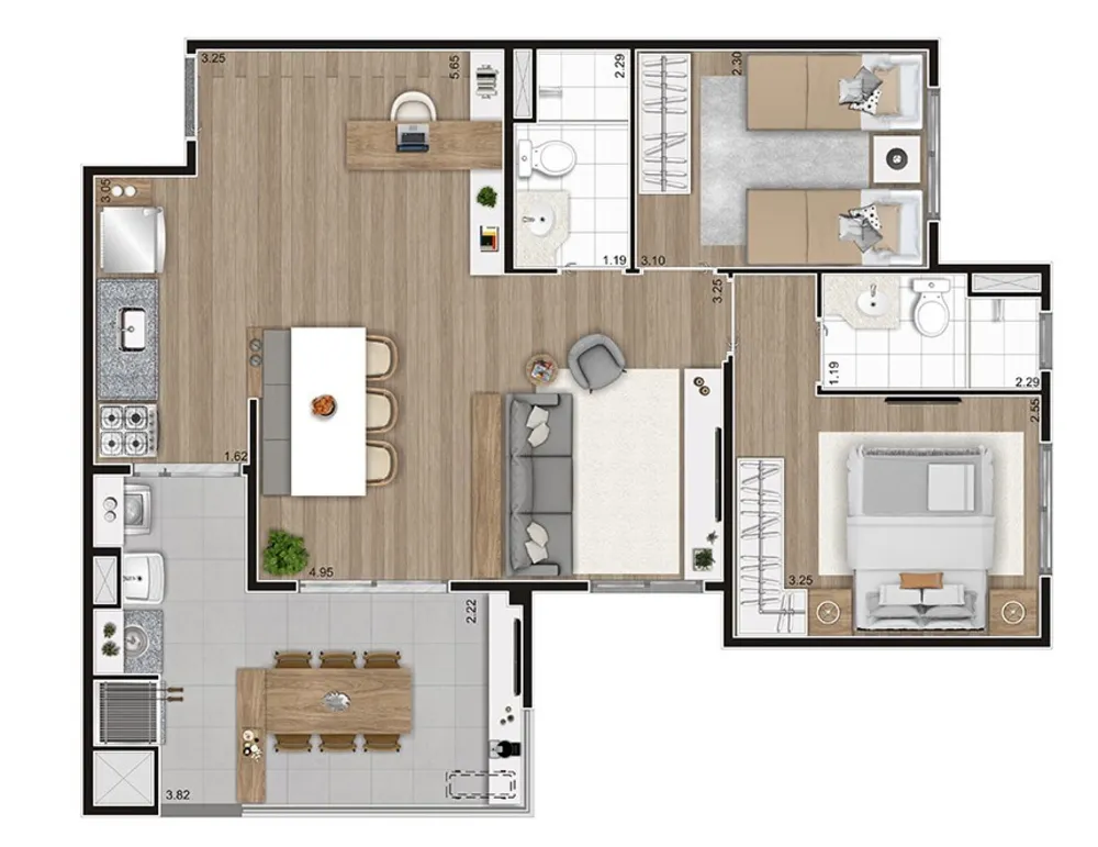 Apartamento, 2 quartos, 57 m² - Foto 28