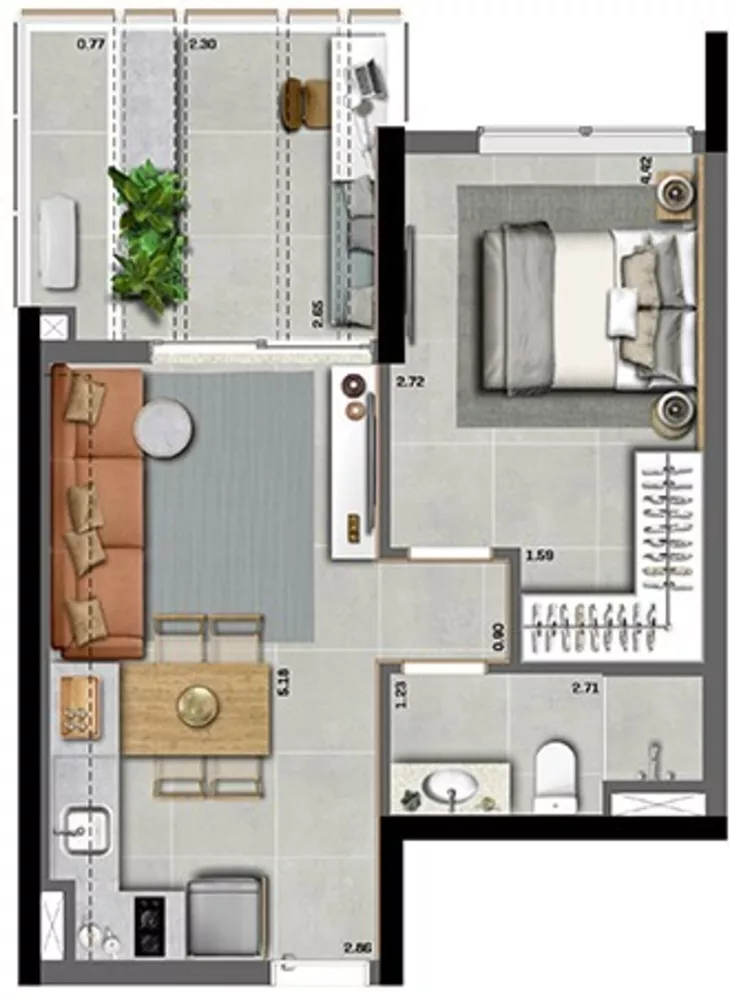 Cobertura, 1 quarto, 97 m² - Foto 11