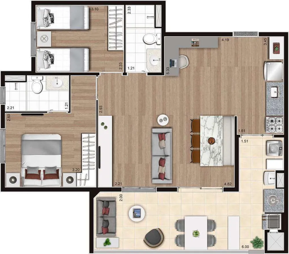 Apartamento, 3 quartos, 76 m² - Foto 20