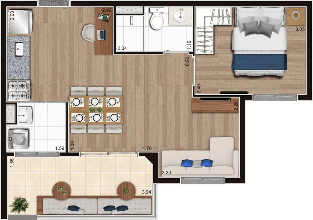 Apartamento, 3 quartos, 76 m² - Foto 17