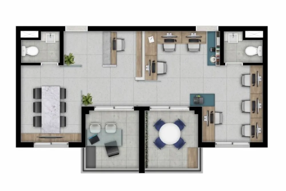 Sala-Conjunto, 54 m² - Foto 25