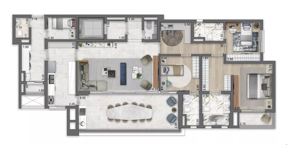Apartamento, 4 quartos, 198 m² - Foto 13