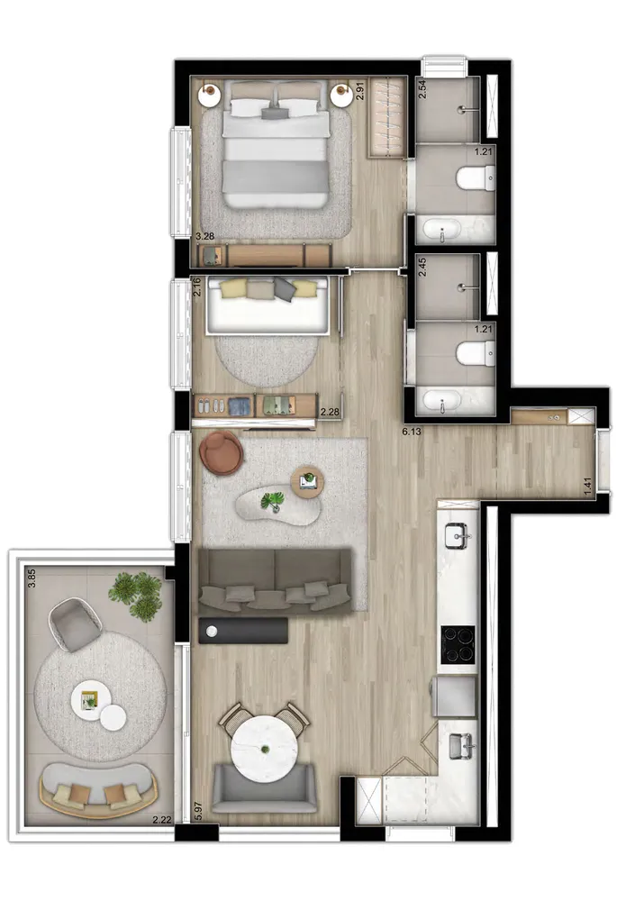 Apartamento, 2 quartos, 71 m² - Foto 16