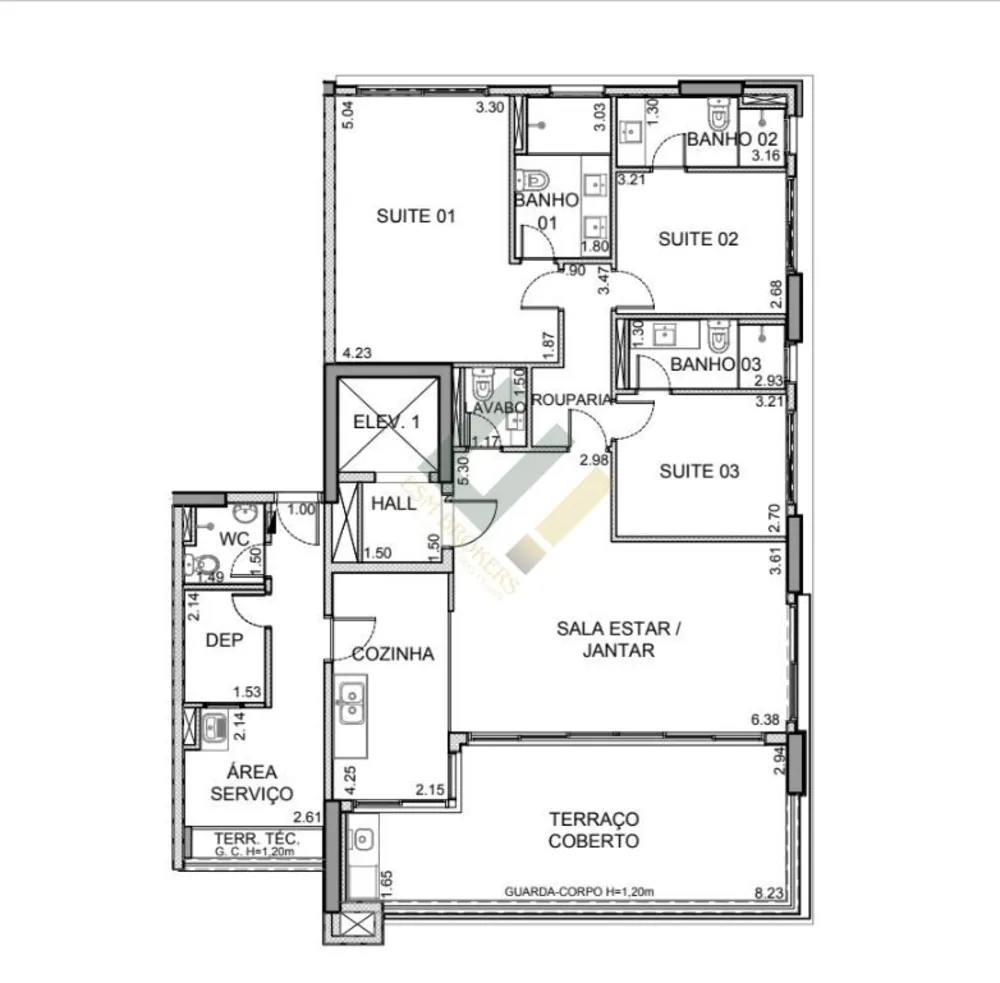 Apartamento, 3 quartos, 156 m² - Foto 16
