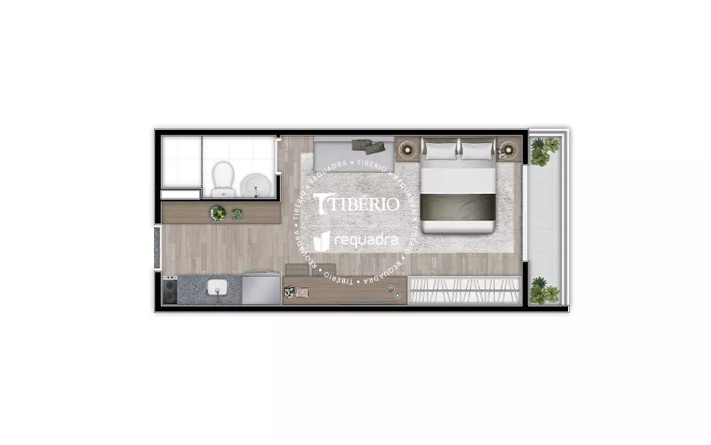 Apartamento, 1 quarto, 27 m² - Foto 2