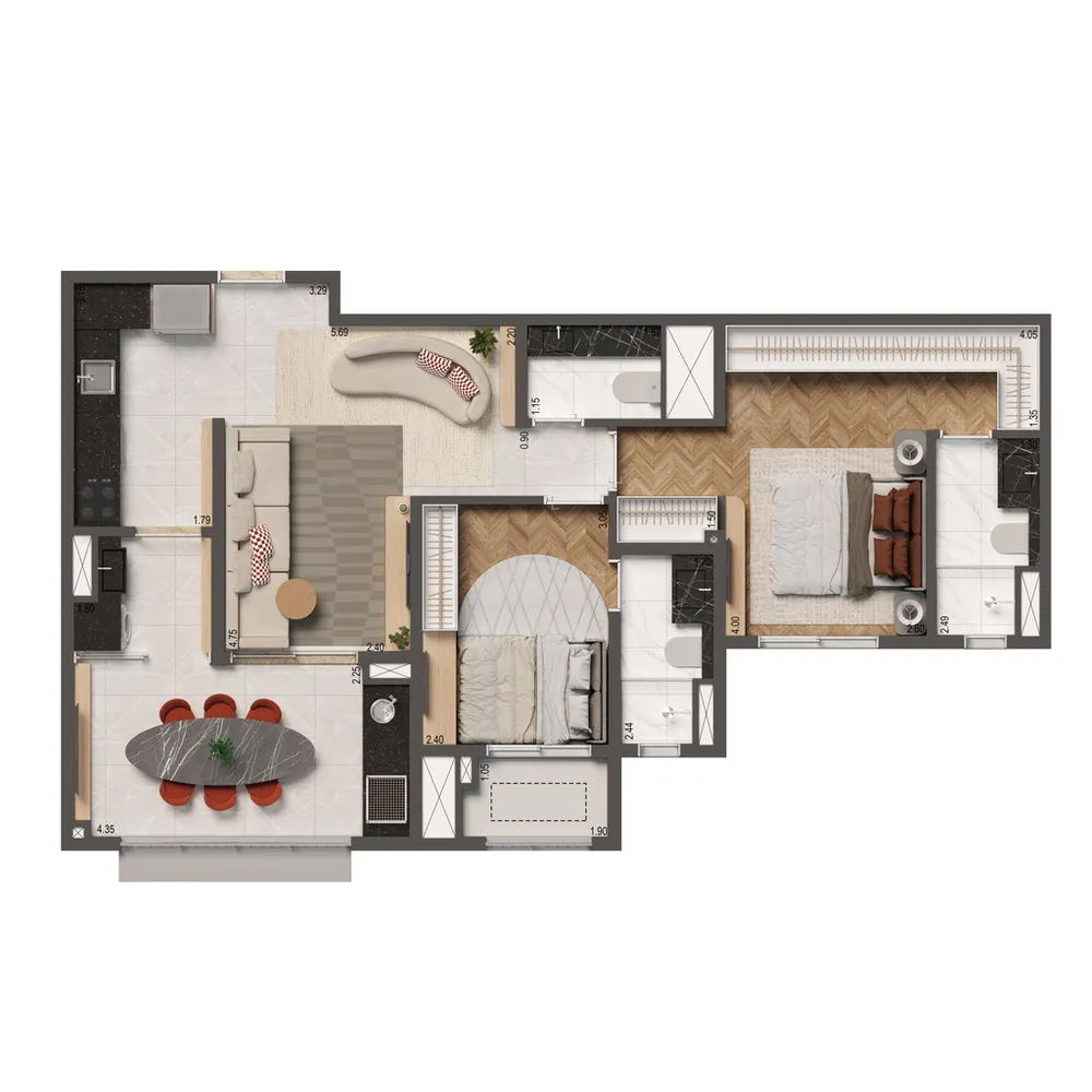 Apartamento, 2 quartos, 86 m² - Foto 10