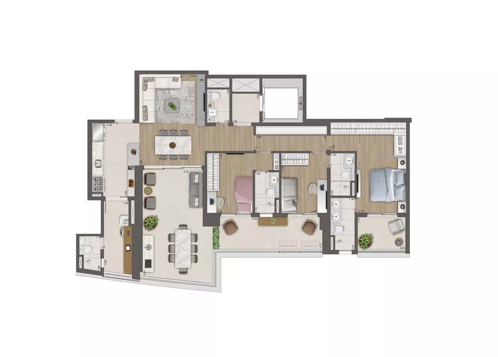 Apartamento, 4 quartos, 186 m² - Foto 10