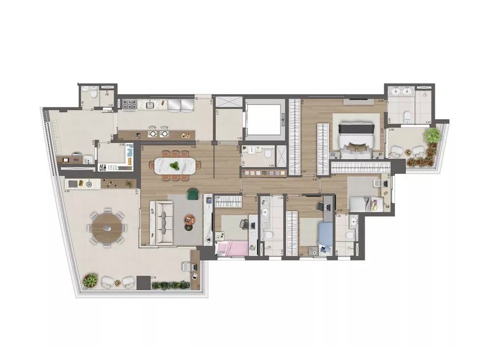 Apartamento, 4 quartos, 186 m² - Foto 8