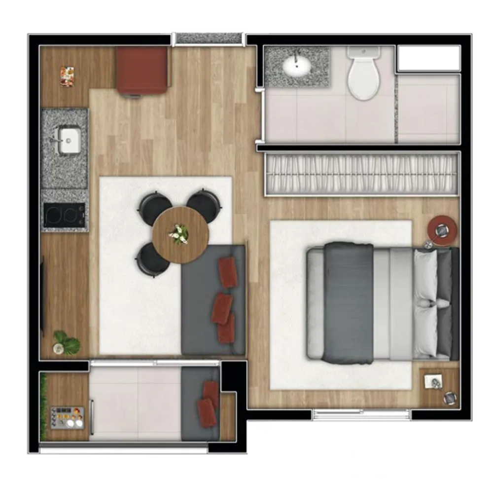 Apartamento, 1 quarto, 25 m² - Foto 39