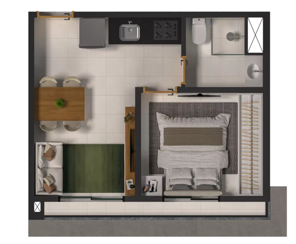 Apartamento, 2 quartos, 34 m² - Foto 16