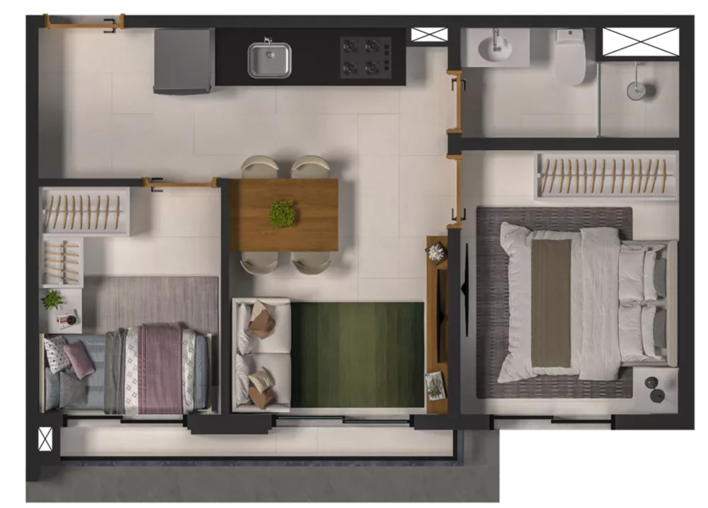 Apartamento, 2 quartos, 34 m² - Foto 17