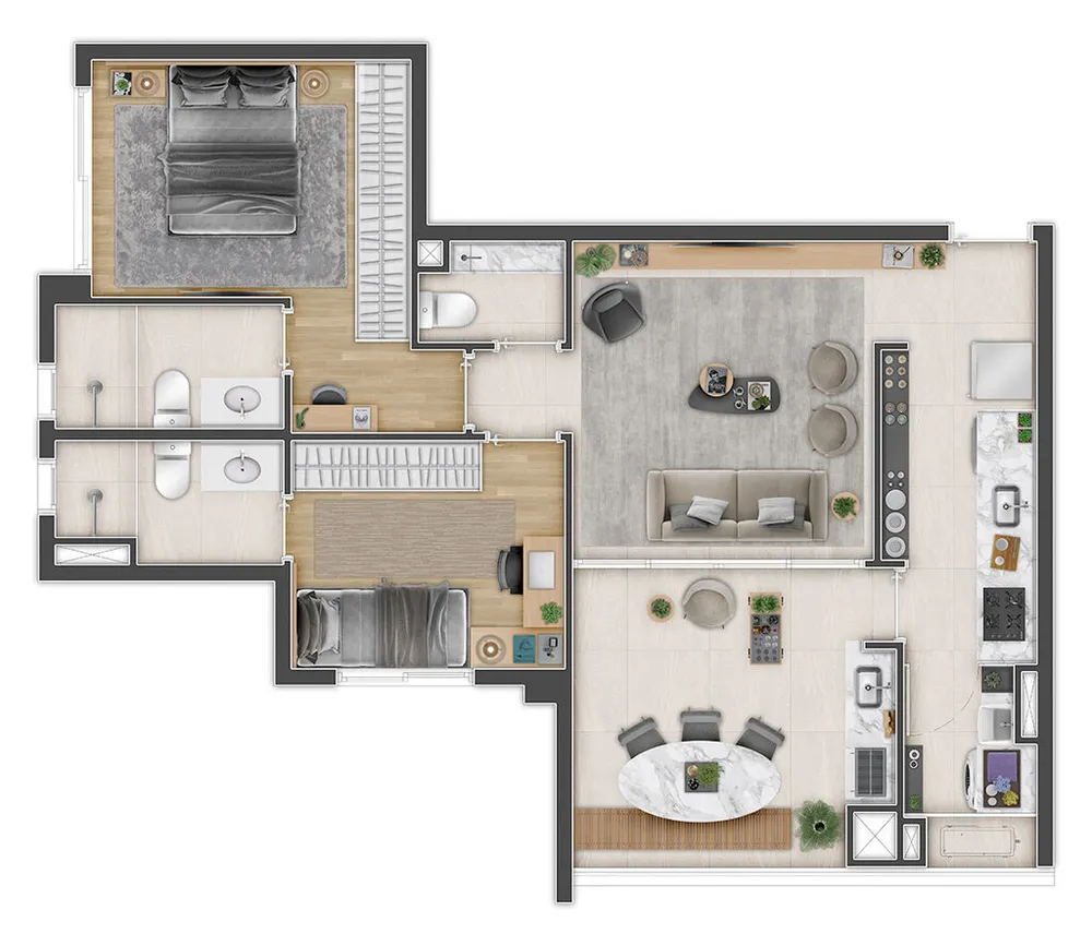 Apartamento, 2 quartos, 69 m² - Foto 11