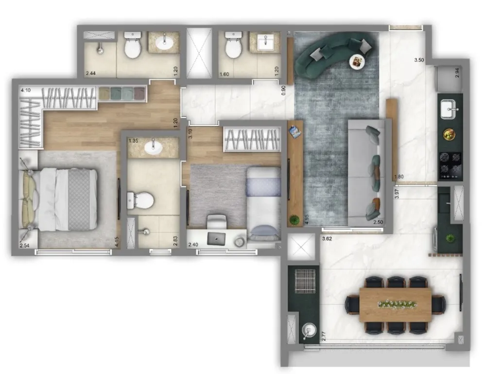 Apartamento, 2 quartos, 72 m² - Foto 13