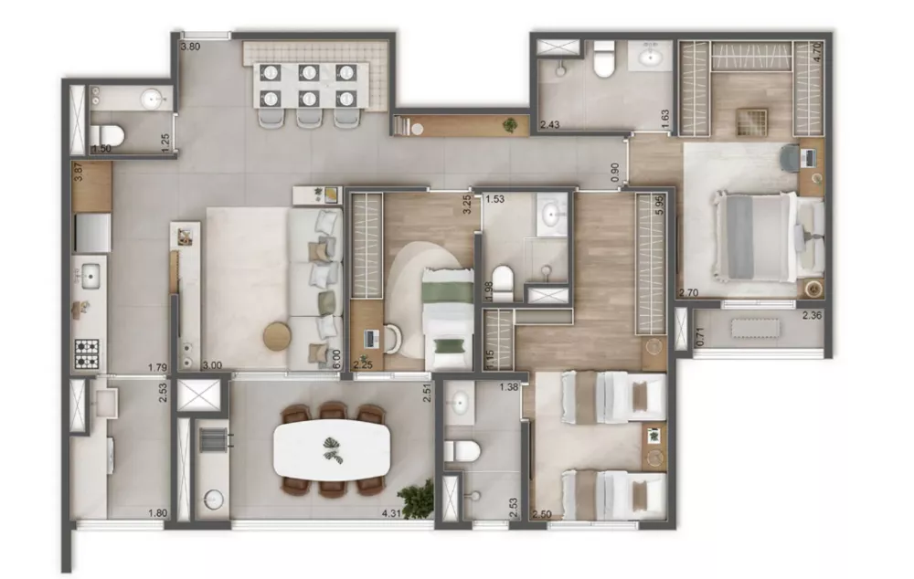 Apartamento, 4 quartos, 132 m² - Foto 16