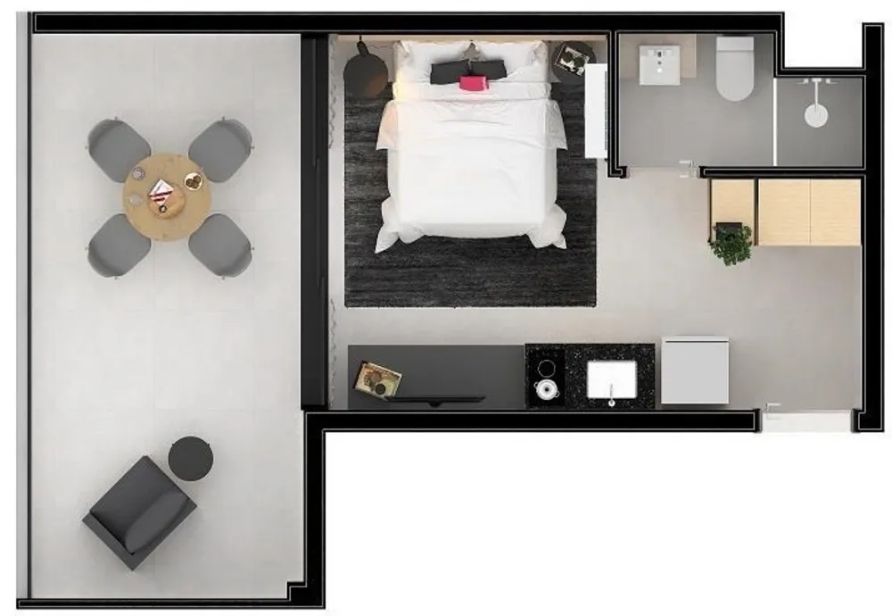 Apartamento, 1 quarto, 33 m² - Foto 5