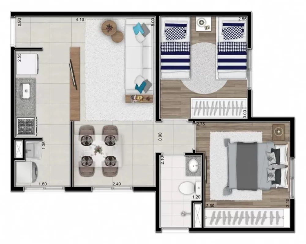 Apartamento, 2 quartos, 43 m² - Foto 26
