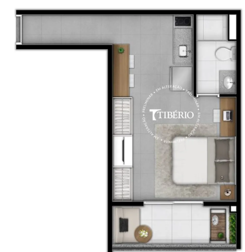 Apartamento, 1 quarto, 27 m² - Foto 28