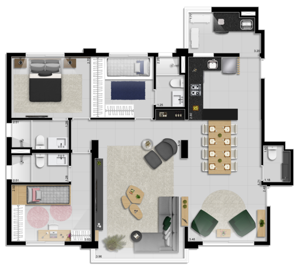 Apartamento, 3 quartos, 113 m² - Foto 20