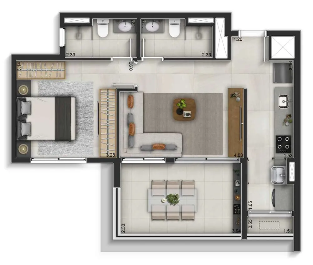 Apartamento, 1 quarto, 30 m² - Foto 32