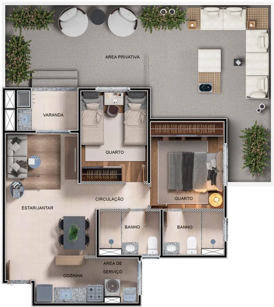 Apartamento, 2 quartos, 62 m² - Foto 12