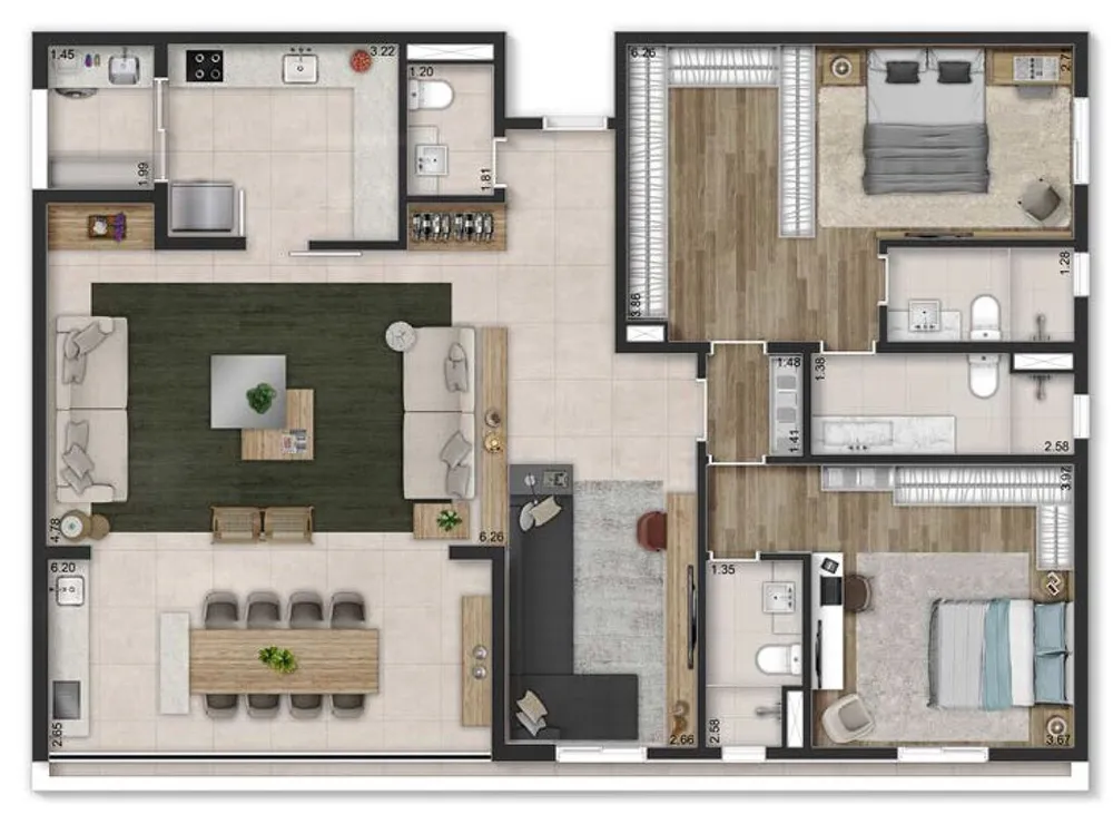 Apartamento, 3 quartos, 135 m² - Foto 37