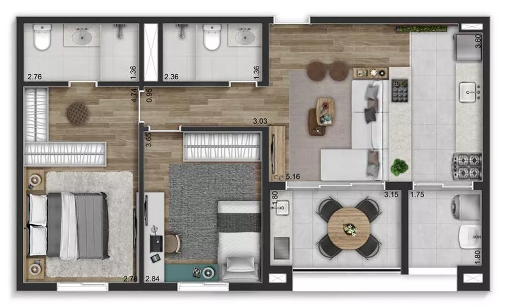 Apartamento, 3 quartos, 135 m² - Foto 7