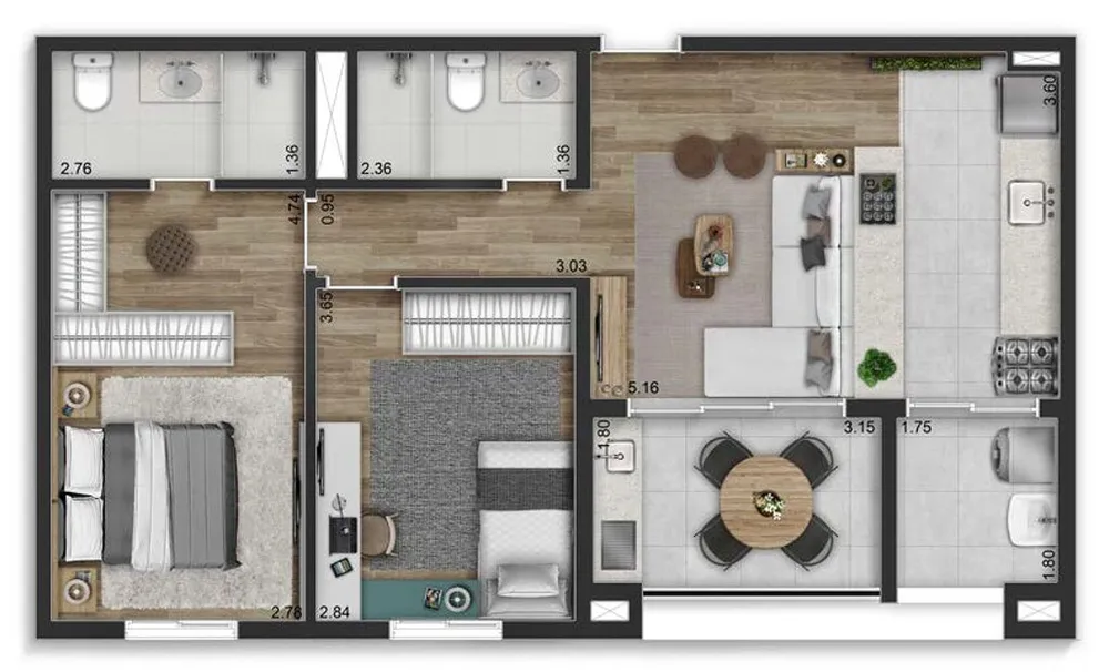 Apartamento, 3 quartos, 135 m² - Foto 34
