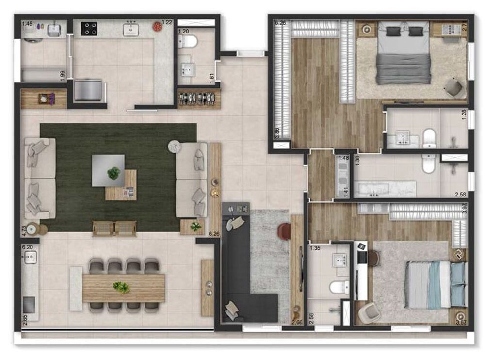 Apartamento, 3 quartos, 135 m² - Foto 23