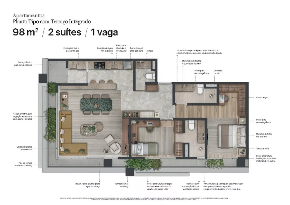 Apartamento, 1 quarto, 52 m² - Foto 14