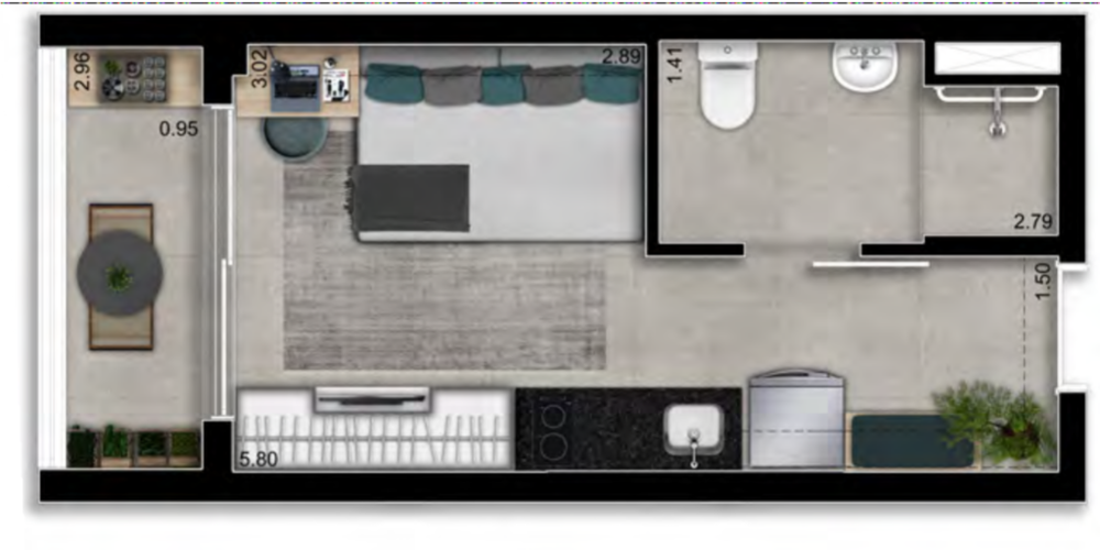 Apartamento, 1 quarto, 23 m² - Foto 5