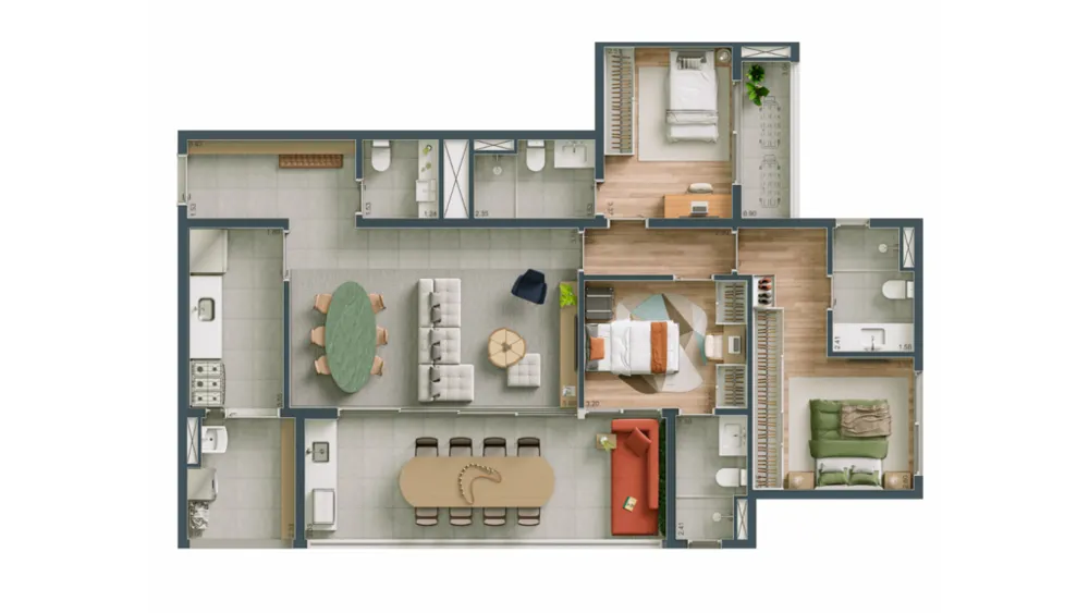 Apartamento, 3 quartos, 123 m² - Foto 35