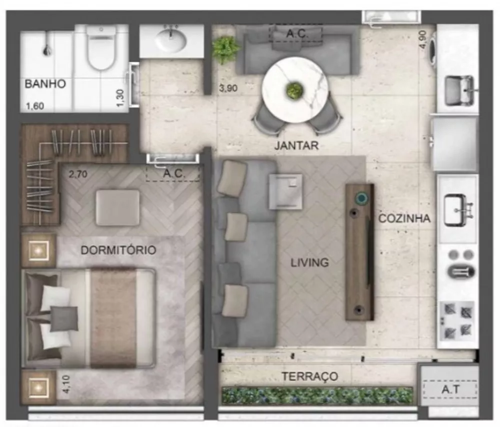 Cobertura, 4 quartos, 164 m² - Foto 4