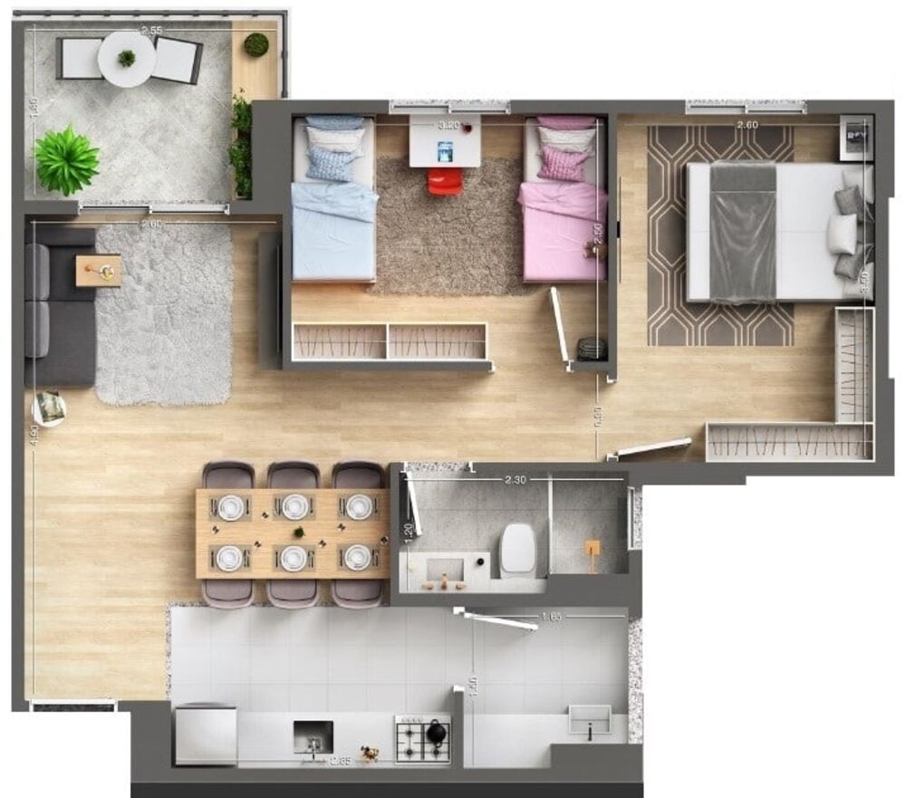 Apartamento, 1 quarto, 43 m² - Foto 4