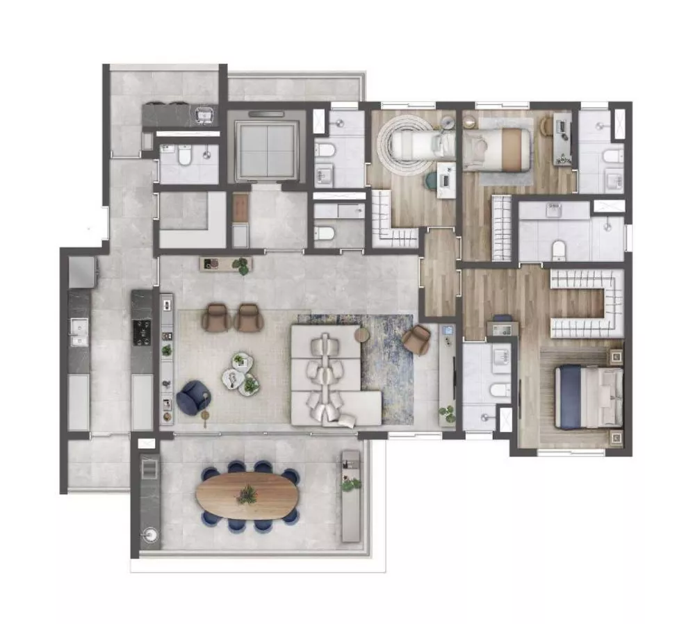 Apartamento, 4 quartos, 292 m² - Foto 14