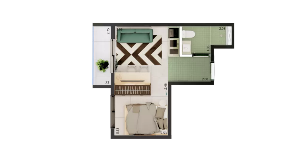 Apartamento, 1 quarto, 24 m² - Foto 17