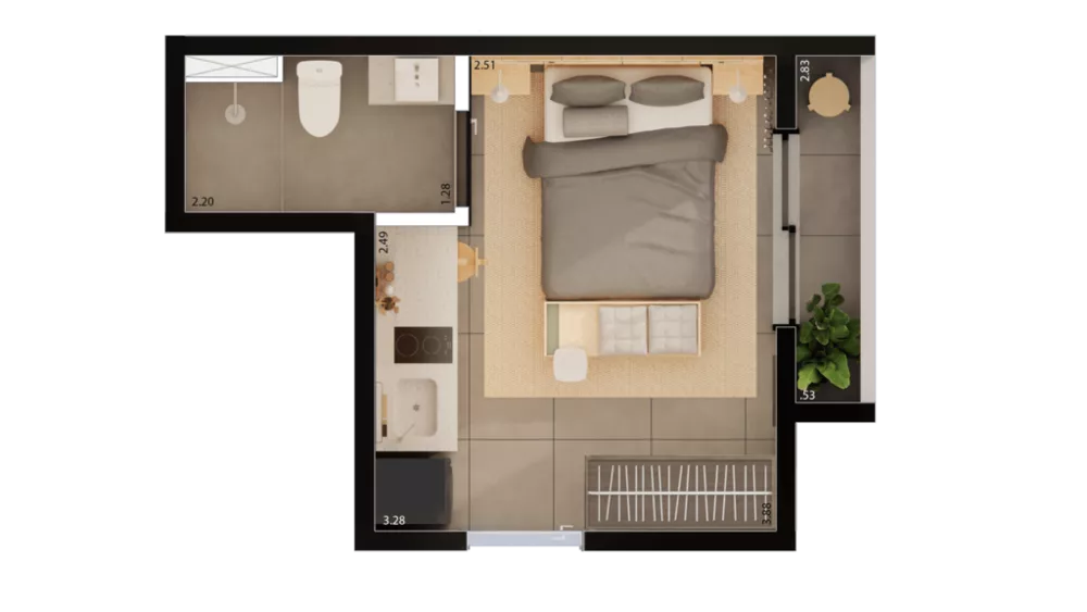 Apartamento, 1 quarto, 24 m² - Foto 15