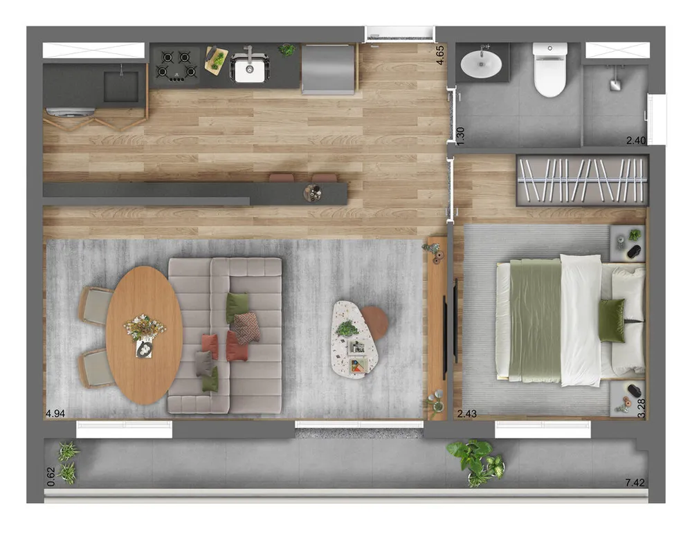 Apartamento, 1 quarto, 37 m² - Foto 20