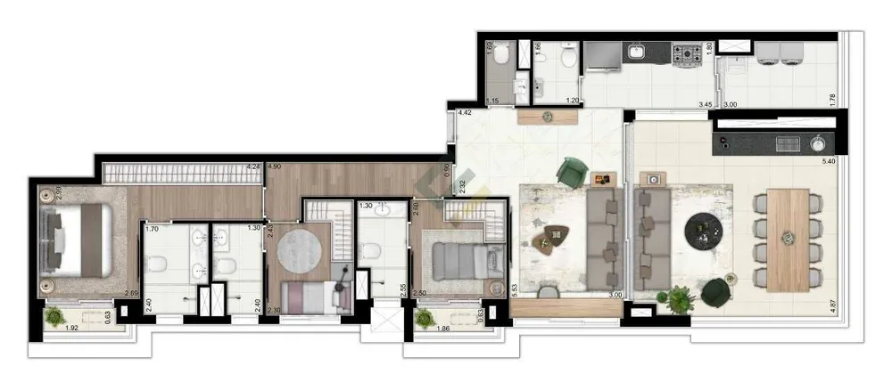Apartamento, 1 quarto, 23 m² - Foto 2