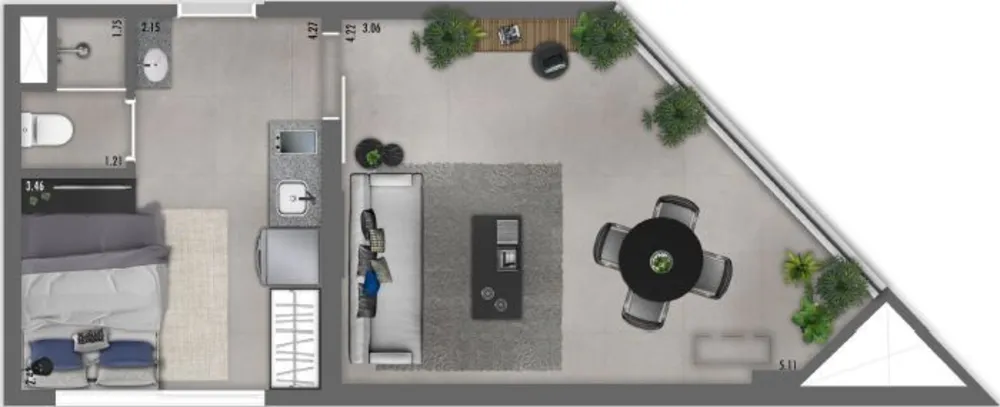 Apartamento, 1 quarto, 24 m² - Foto 16