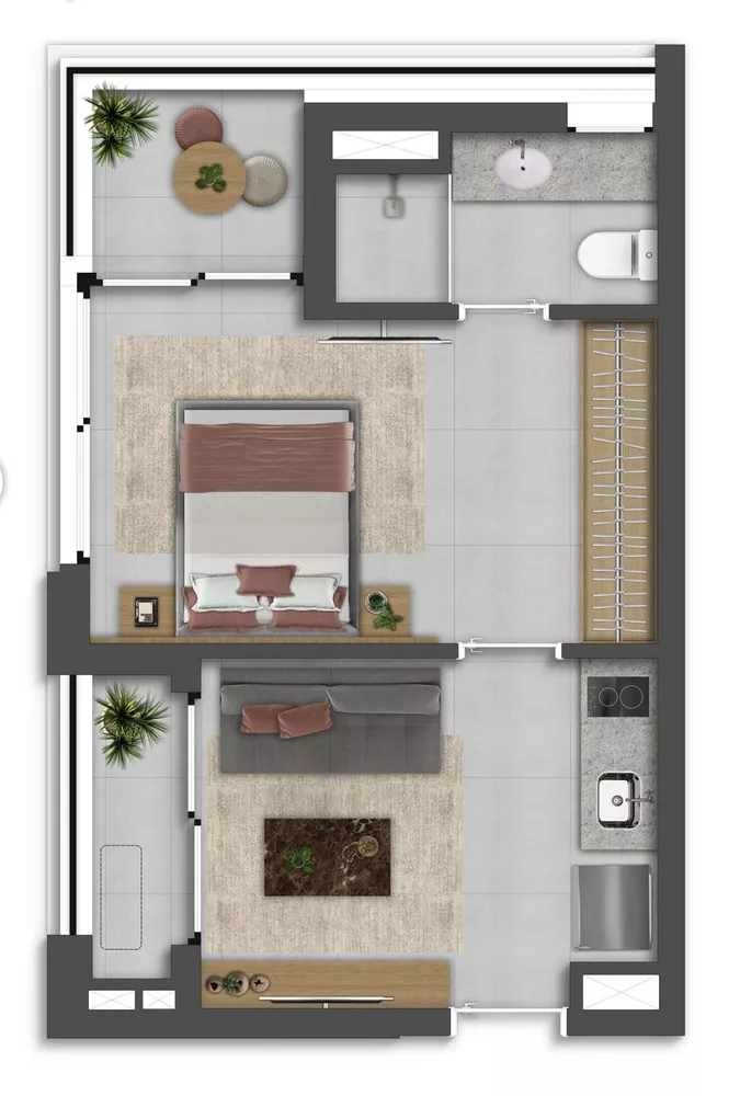 Apartamento, 1 quarto, 24 m² - Foto 7