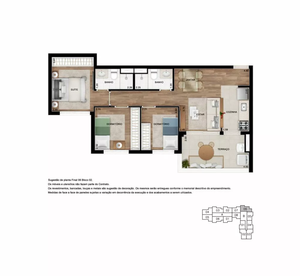 Apartamento, 2 quartos, 66 m² - Foto 4